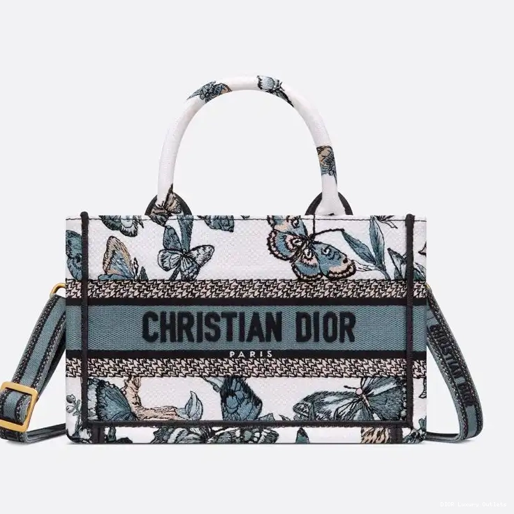 de Motif Jouy Mini Blue Toile Book Tote White Strap Dior Canvas with Mexico 0625 Luxury